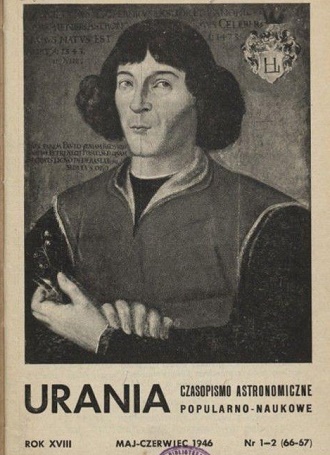 Ok�adka Uranii nr 1-2/1946. �r�d�o: Urania - Post�py Astronomii