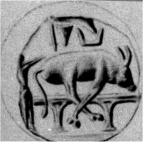 scena skadania ofiary z byka, Malia, Kreta