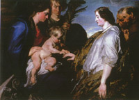 Anthony Van
Dyck, Mistyczne Zalubiny w. Katarzyny