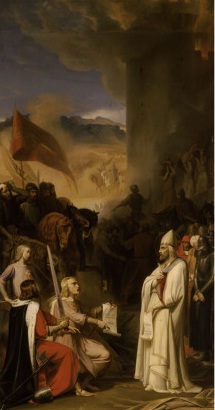 Artystyczne wyobra�enie wzi�cia do niewoli papie�a
Leona IX przez Umfroy&rsquo;a i Roberta Guiscarda w dniu 18 czerwca 1053
r.