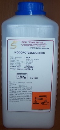 Wodorotlenek sodu cz.d.a. (tzw. czysty do analizy)