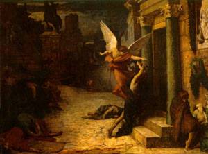 Jules Elie Delauney &mdash; Zaraza w Rzymie