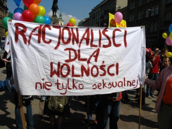 Podczas
Marszu Rwnoci w Krakowie, fot. Mikoaj Chojnacki